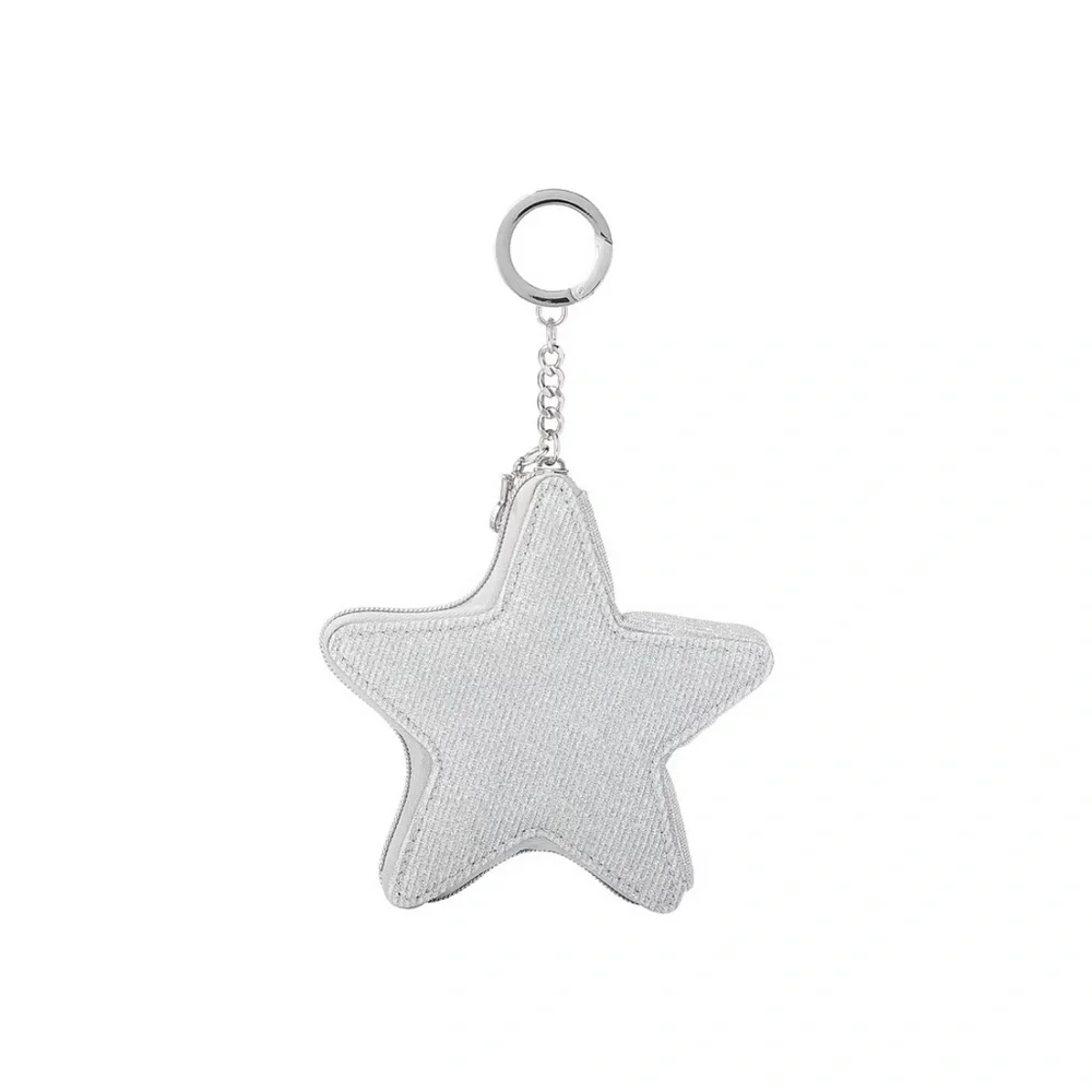 Victoria's Secret Silver Star pouch keychain